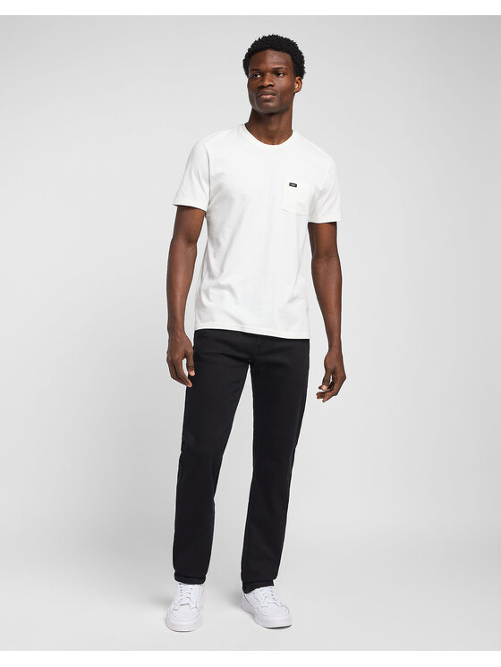 Lee Lee Jeansy 112118309 Czarny Regular Fit