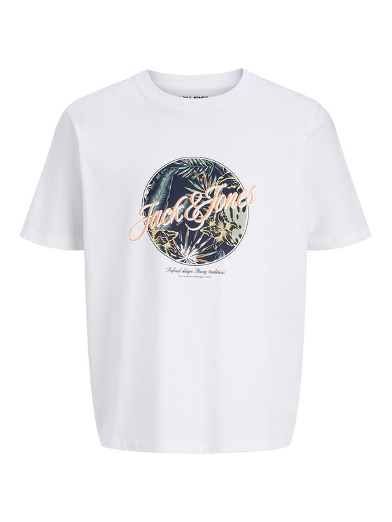 Jack & Jones Jack & Jones Tričko Honolulu 12288088 Biela Regular Fit