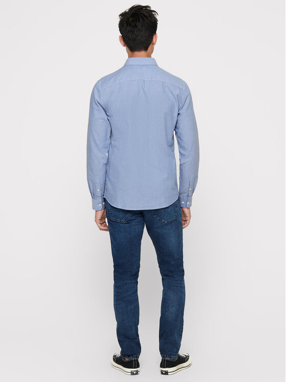 Only & Sons Only & Sons Košulja Alvaro 22006479 Plava Slim Fit