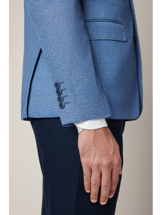 Lancerto Lancerto Marynarka Varallo MA131225000012 Niebieski Slim Fit