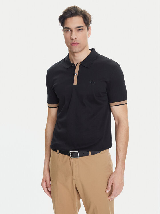 BOSS BOSS Поло H-Phillipson 200 50543865 Чорний Slim Fit