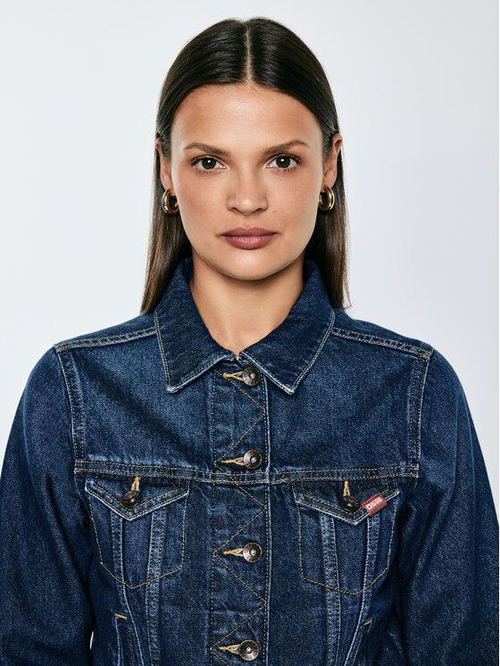 BIG STAR BIG STAR Kurtka jeansowa JOSEPHINE Granatowy Comfort Fit