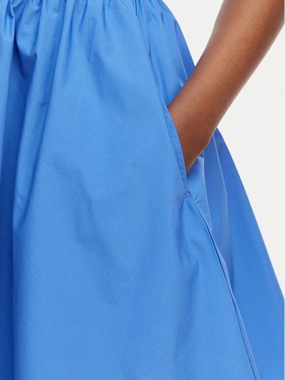 Tommy Jeans Tommy Jeans Sommerkleid DW0DW22352 Blau Slim Fit