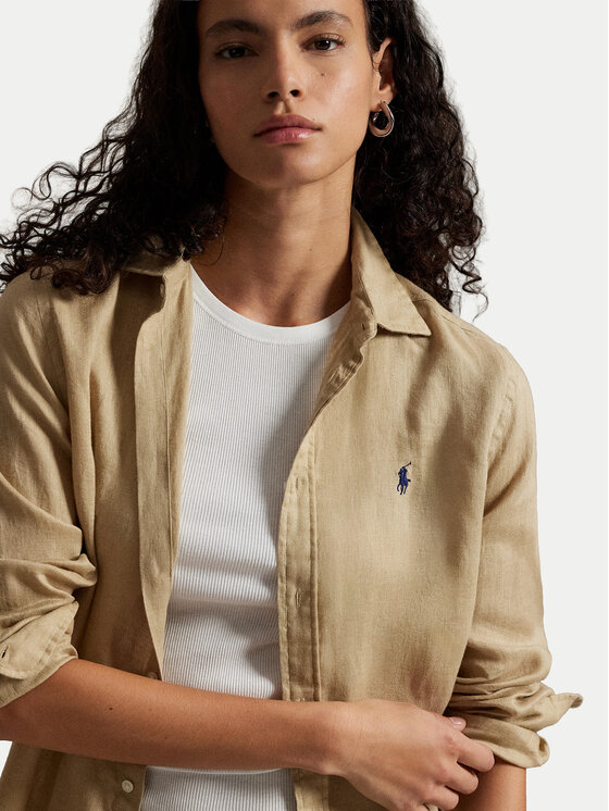 Polo Ralph Lauren Polo Ralph Lauren Риза 211970730506 Бежов Regular Fit
