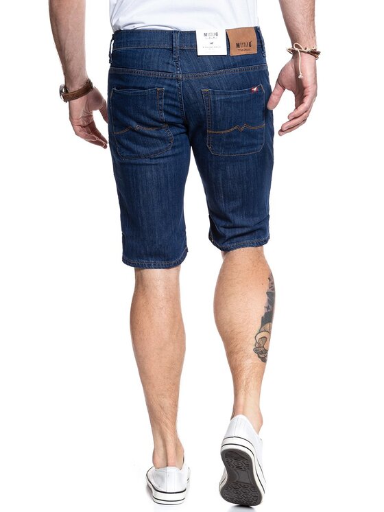 Mustang Mustang Pantaloncini di jeans 5 POCKET SHORT Blu Regular Fit