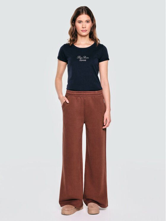 BIG STAR BIG STAR T-Shirt MALVINA Granatowy Basic Fit