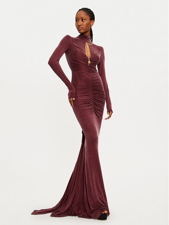 Elisabetta Franchi Elisabetta Franchi Официална рокля AB-616-46E1-V800 Бордо Regular Fit