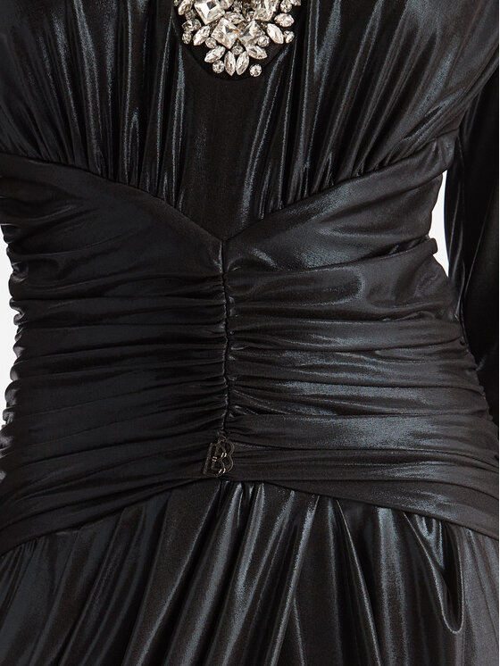 Babylon Babylon Estélyi ruha S00835 Fekete Regular Fit