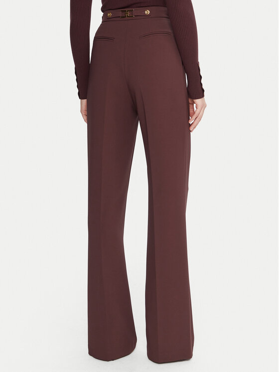 Elisabetta Franchi Elisabetta Franchi Stoffhose PA-099-56E2-V390 Dunkelrot Regular Fit