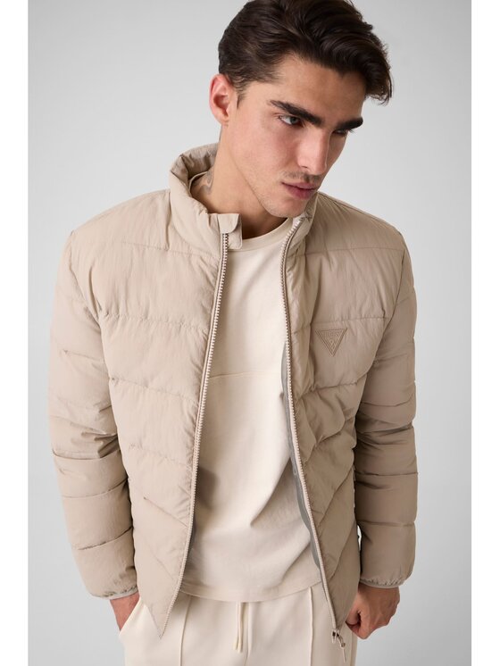 Guess Guess Giacca di transizione 182064 Beige Classic Fit