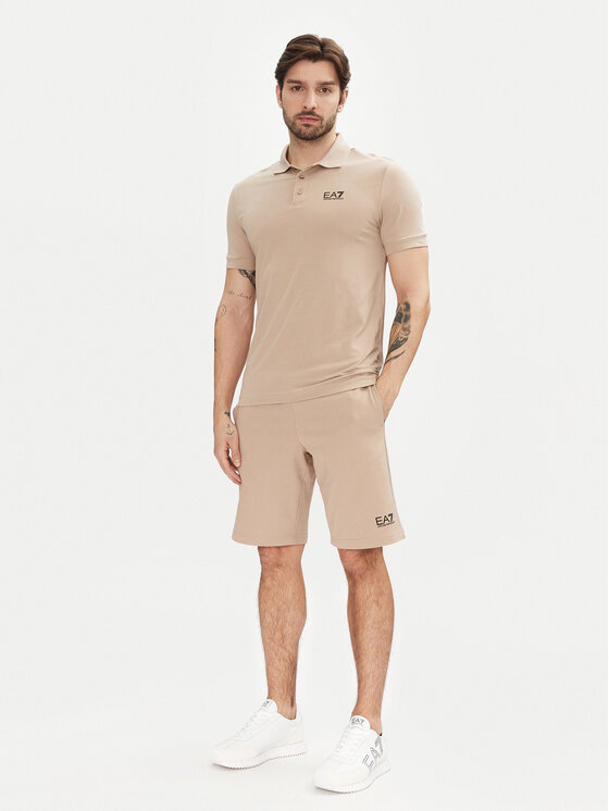 EA7 Emporio Armani EA7 Emporio Armani Pantaloni scurți sport 8NPS65 PJVRZ U6155 Bej Regular Fit