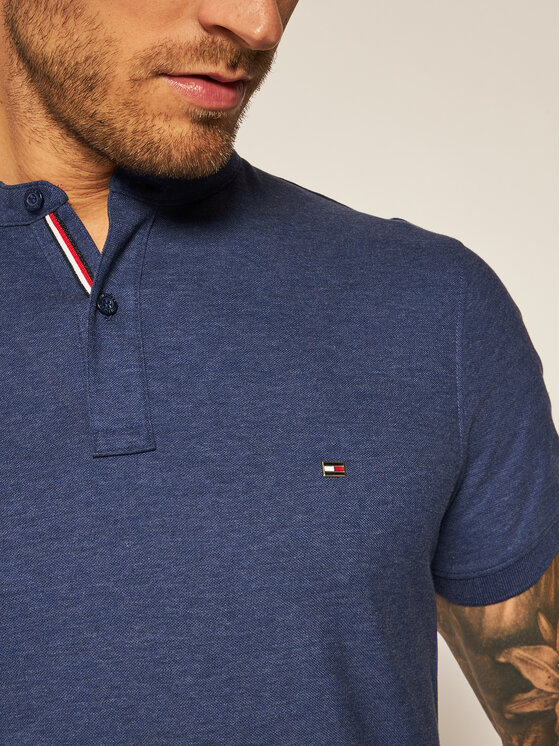 Tommy Hilfiger Polo Luxury MW0MW14141 Bleu marine Slim Fit