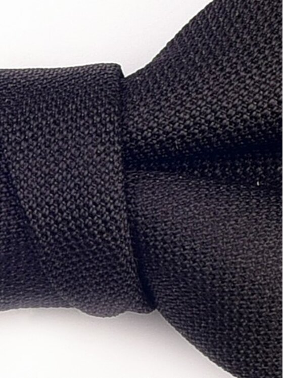 ELSNER ELSNER Παπιγιόν BUTTERFLY Z JEDWABNEGO ŻAKARDU A5288 Μαύρο