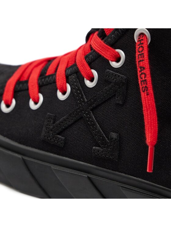 Off-White Off-White Tenisice Mid Top Vulcanized Canvas IA119S22LEA0011010 Crna