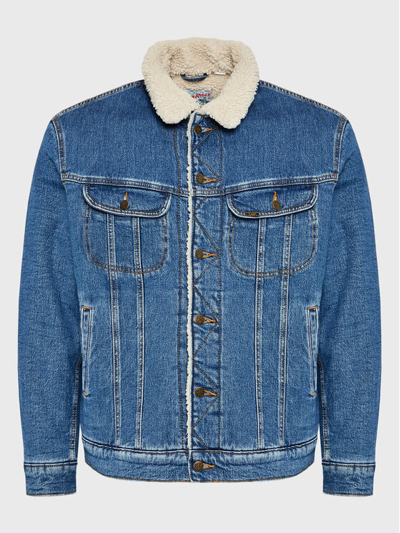 Lee Lee Джинсова куртка Sherpa L87AMWFW 112321554 Голубий Regular Fit