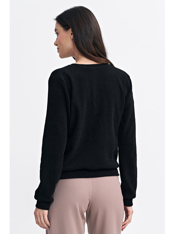 NIFE NIFE Bluza BL08 Czarny Regular Fit