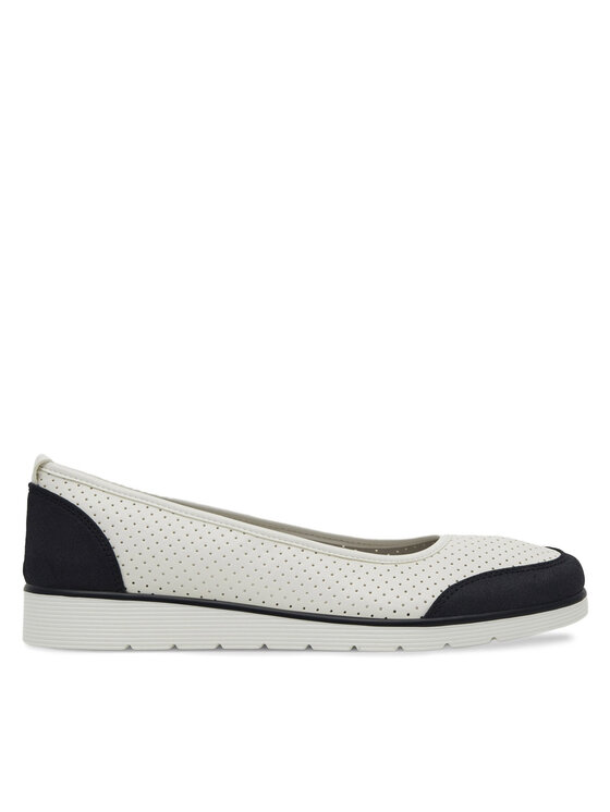 Damskie Baleriny Clara Barson, Rozmiar 39, Białe, WYL3650-1