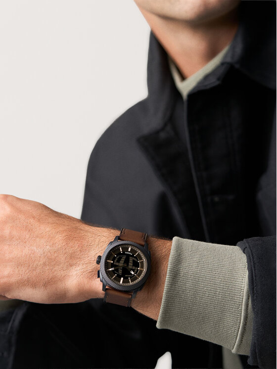 Fossil Fossil Ρολόι Machine Big Tic FS6165 Καφέ