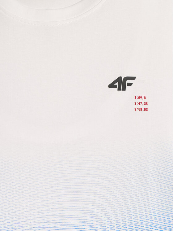 4F 4F T-Shirt AQUA FORCE Niebieski Regular Fit