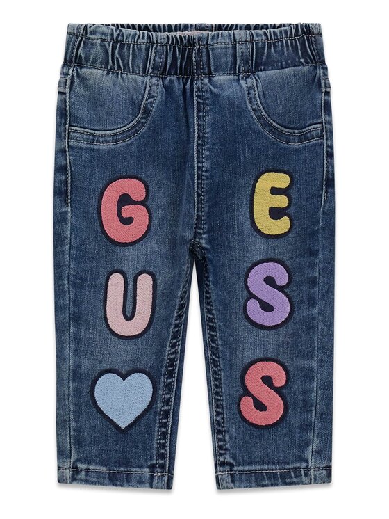 Guess Kids Guess Kids Spodnie materiałowe 176247 Niebieski Regular Fit
