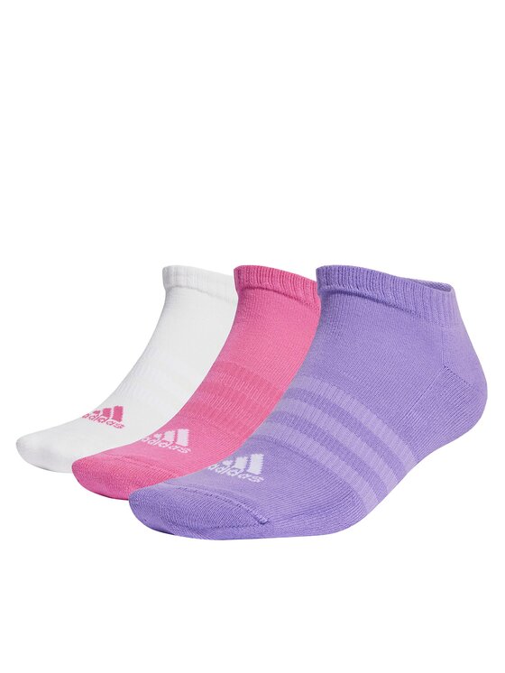 Șosete Scurte Unisex adidas Cushioned Low-Cut Socks 3 Pairs IC1335 preloved fuchsia/white/violet fusion