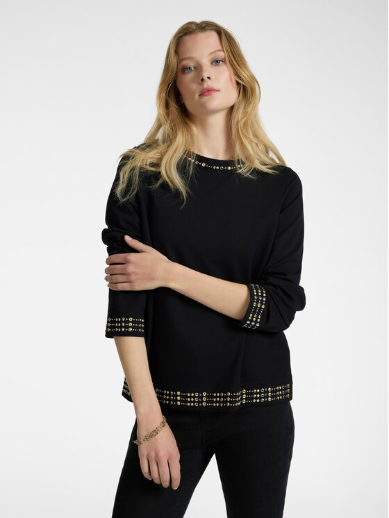 Elena Mirò Elena Mirò Felpa G274Z000416N033 Nero Regular Fit