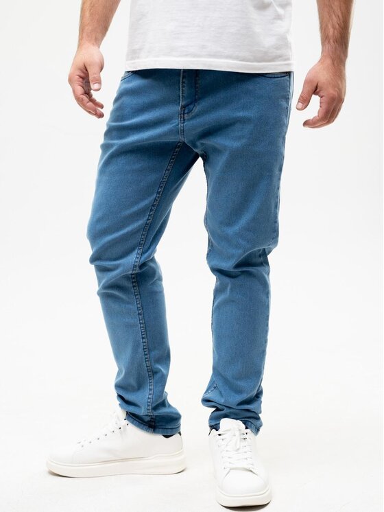 Urban City Urban City Jeansy Spodnie Jeansowe Męskie Jasne Niebieskie UrbanCity Pocket Logo 38 Niebieski Regular Fit