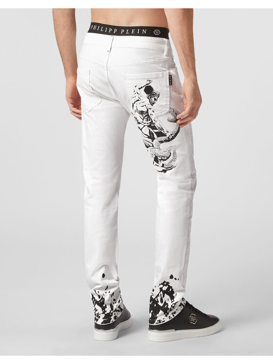 PHILIPP PLEIN PHILIPP PLEIN Jeans 5479 Bianco Straight Leg