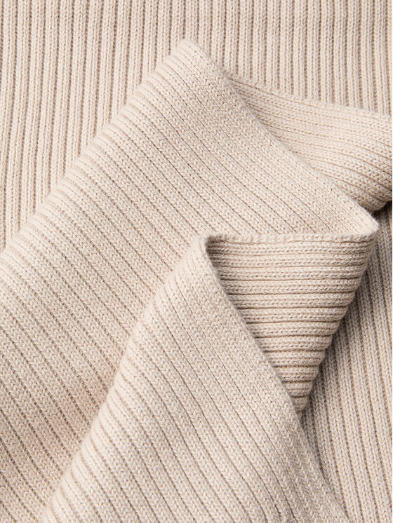 Calvin Klein Calvin Klein Šal Patch Chunky Rib Cotton Scarf LV04D8055G Bež