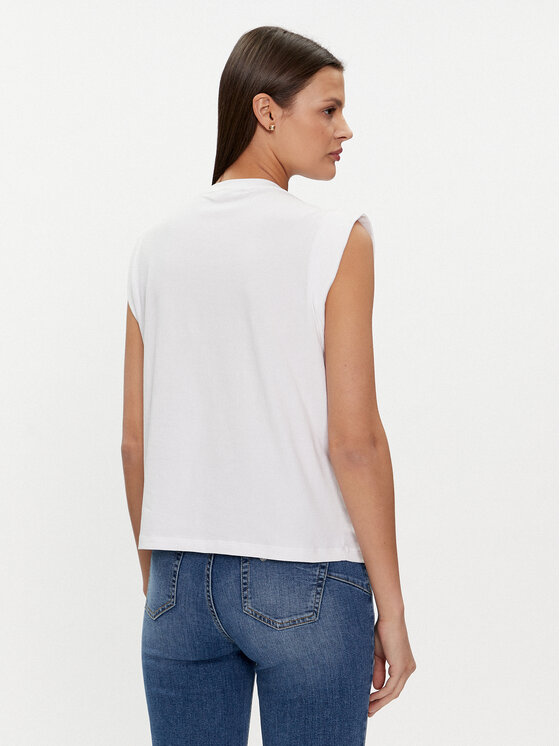 Liu Jo Liu Jo Marškinėliai MA4332 J5003 Balta Regular Fit