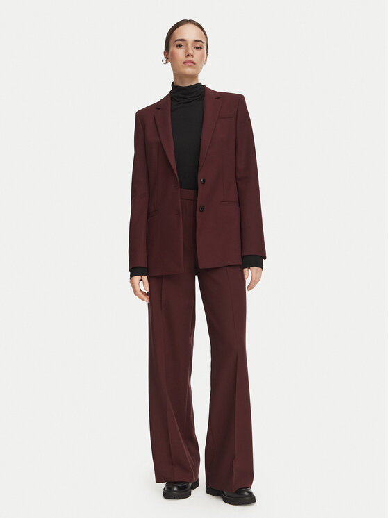 HUGO HUGO Spodnie materiałowe Hambala 50569829 Bordowy Regular Fit
