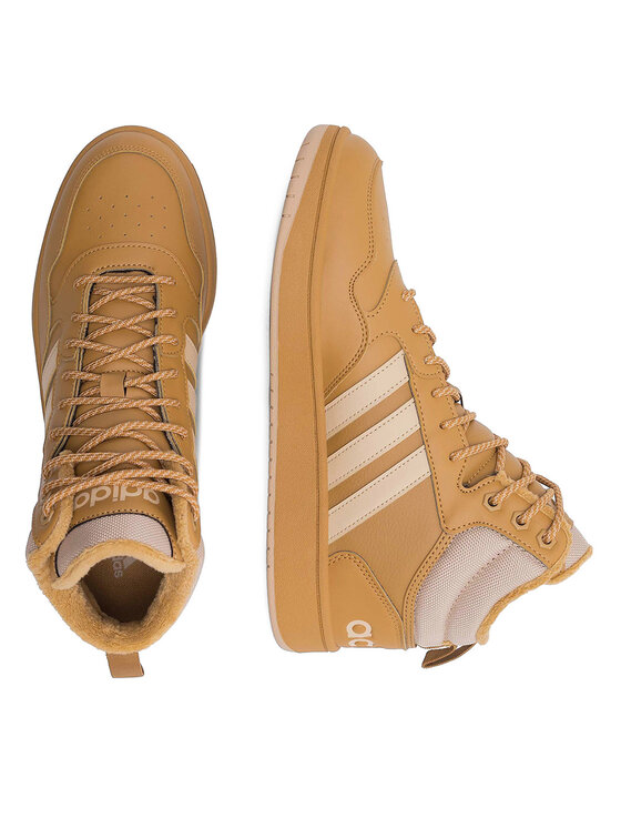 adidas adidas Sneakersy HOOPS 3.0 MID WINTER IF2636 Beżowy