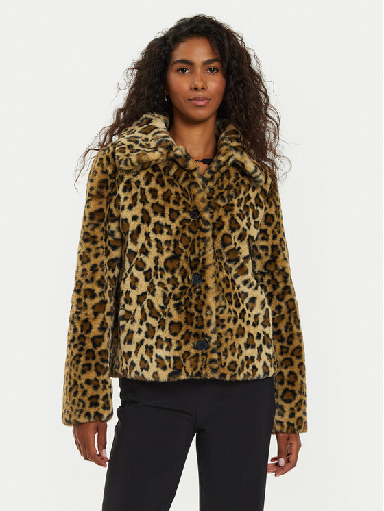 Guess Guess Kožešina Cecile W4BL3B WGSR0 Hnědá Regular Fit