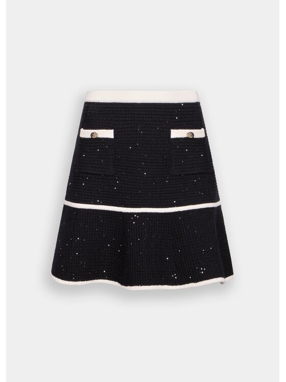 Liu Jo Liu Jo Minigonna CF5133MS18F03862 Nero Regular Fit