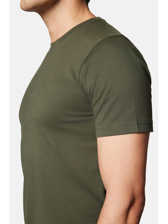 Lancerto Lancerto T-Shirt Kenneth TS073124000025 Zielony Regular Fit