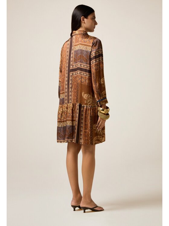 Oltre Oltre Vestito da giorno 7094R005093N0Z2 Marrone A-Line Fit