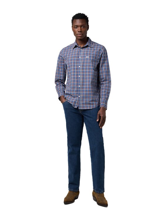 Wrangler Wrangler Jeansy 112371377 Granatowy Regular Fit