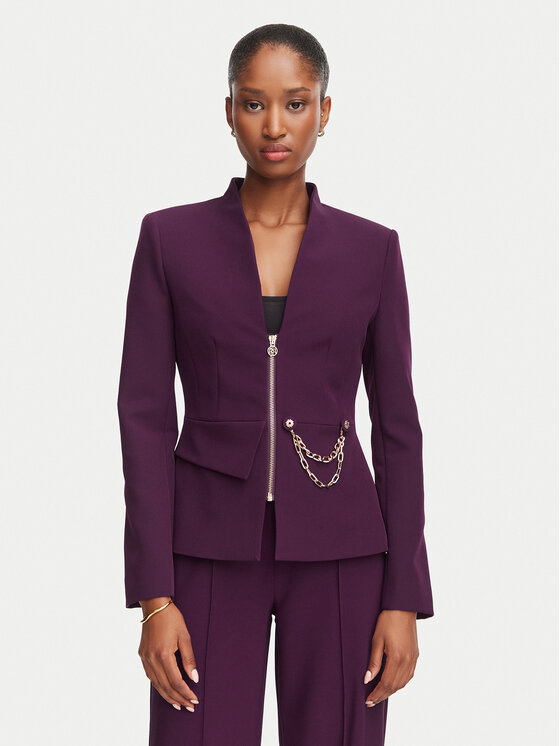 Rinascimento Sacou CFC0130160003 Vișiniu Slim Fit