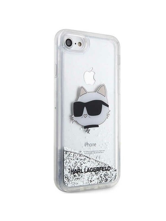KARL LAGERFELD KARL LAGERFELD Etui na telefon iPhone 7/8/SE 2020 Srebrny