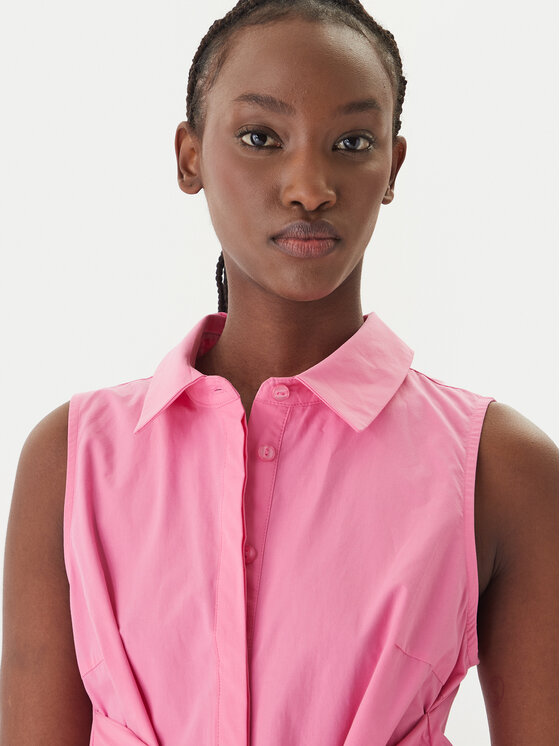 LOLA CASADEMUNT LOLA CASADEMUNT Рокля тип риза LS2616085 Розов Regular Fit