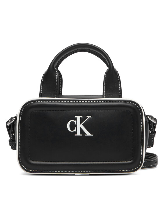 Calvin Klein Calvin Klein Τσάντα Contrast Ck Mini Bauletto Bag LV04F1257G Μαύρο