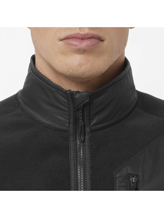 Salomon Salomon Bluza CHROMA FLEECE FZ Czarny Regular Fit