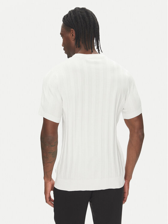 Lindbergh Lindbergh Пуловер 30-804064 Бял Relaxed Fit