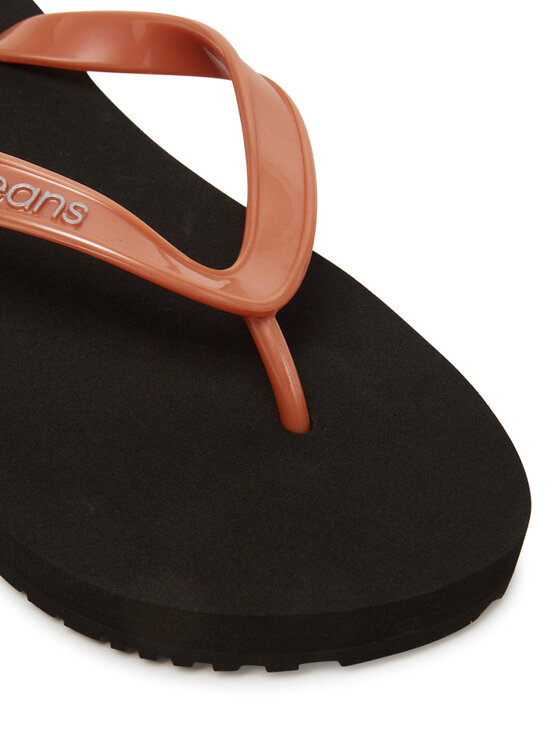 Calvin Klein Jeans Calvin Klein Jeans Japonki Beach Sandal Monologo Tpu YW0YW01719 Złoty
