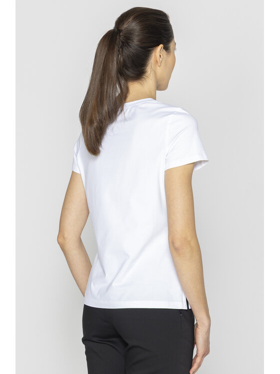 Deni Cler Milano Deni Cler Milano T-Shirt T-DC-T212-E2-10-10-1 Biały Regular Fit
