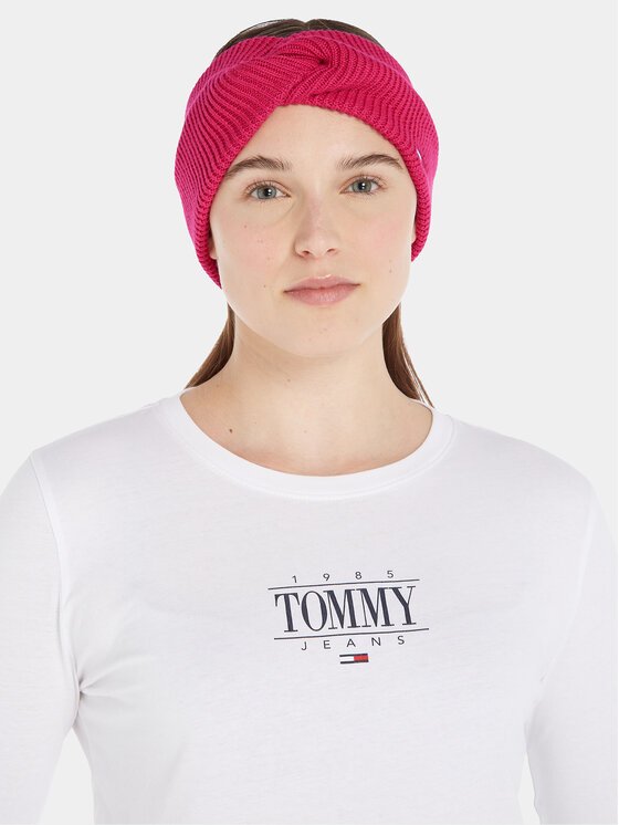 Tommy Jeans Stirnband Tjw Flag Headband AW0AW15475 Rosa Modivo