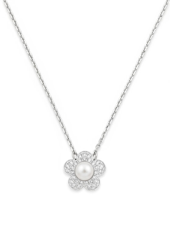 Swarovski Swarovski Komplekti kuuluvad kaelakee ja rõngad 5749180 Hõbedane