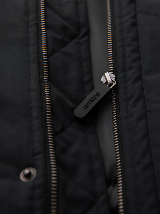Ombre Ombre Parka OM-JAPJ-0313 Černá Regular Fit