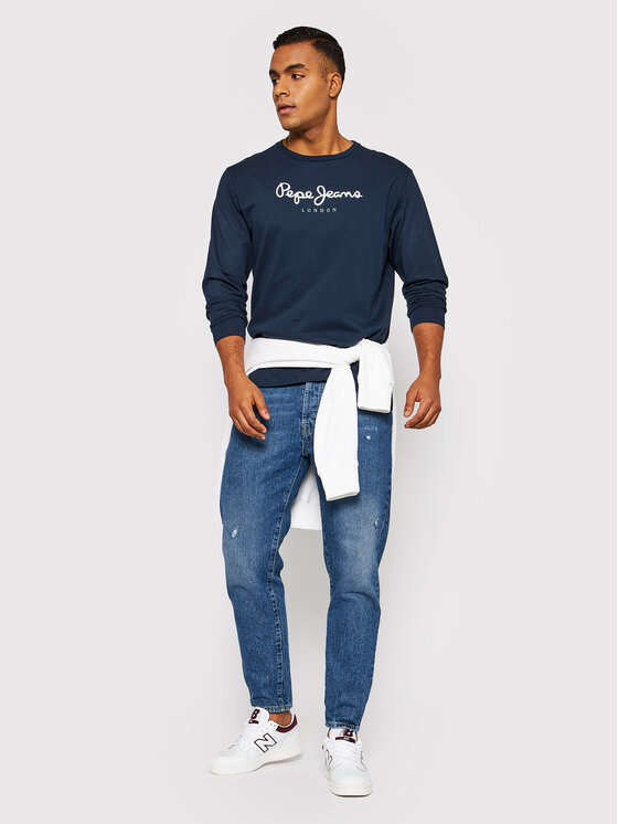 Pepe Jeans Pepe Jeans Longsleeve Eggo PM508209 Dunkelblau Regular Fit