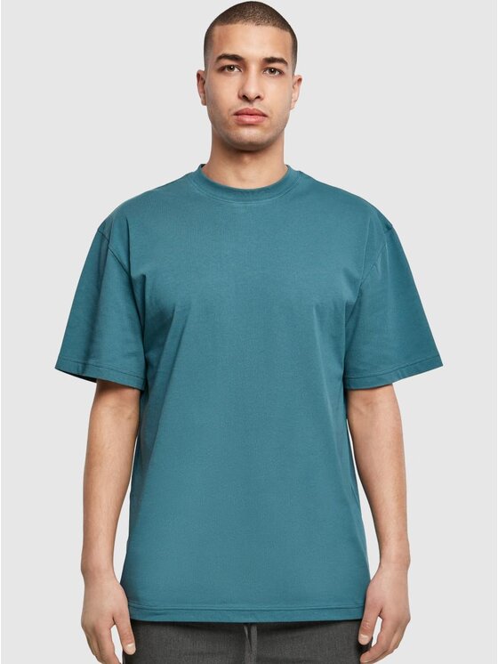 Urban Classics Urban Classics T-Shirt Koszulka Z Krótkim Rękawem Męska Niebiesko Zielona Urban Classics TB006 M Niebieski Oversize